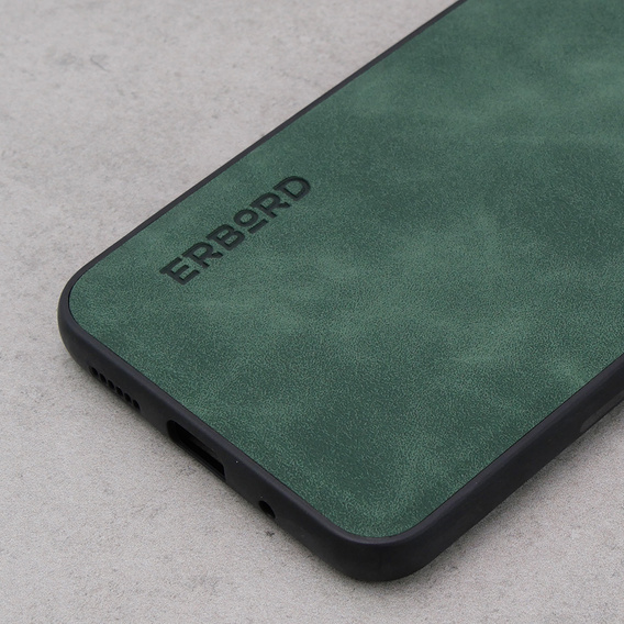 Θήκη για Xiaomi Redmi 12C, ERBORD Business, με πλάκα στήριξης αυτοκινήτου, πράσινη