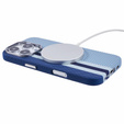 Θήκη για iPhone 16 Pro, ανθρακονήματα MagSafe, μπλε