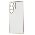 Θήκη για Samsung Galaxy S24 Ultra, Glamour CamShield, λευκή