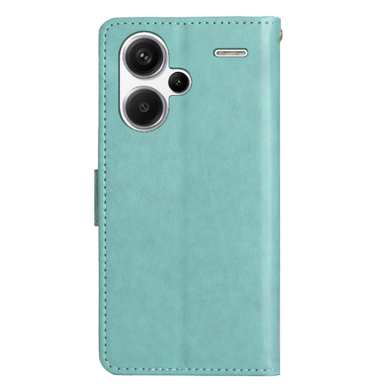 Θήκη με πτερύγιο για Xiaomi Redmi Note 13 Pro+, Butterfly, γαλάζια