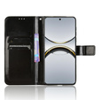 Θήκη με πτερύγιο για Oppo Find X8 Pro, Crazy Horse Wallet, μαύρη