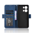 Θήκη με πτερύγιο για Oppo Reno 13 Pro, Card Slot, σκούρο μπλε