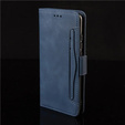 Θήκη με πτερύγιο για Oppo Reno 12 Pro, Card Slot, σκούρο μπλε
