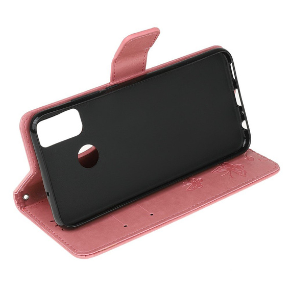 Θήκη με πτερύγιο για Motorola Moto G30 / G10, Butterfly, μπλε