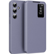 Αναδιπλούμενη θήκη για Samsung Galaxy S24+ Plus, Smart View Wallet, μωβ