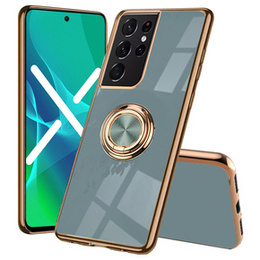 Θήκη για Samsung Galaxy S22 Ultra, Electro Ring, γκρι