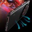 Θήκη για Xiaomi 14 Ultra, Armor Bumper, με κάλυμμα φακού, μαύρο / κόκκινο