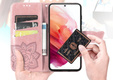 Θήκη με πτερύγιο για Motorola Edge 50 Neo / Motorola ThinkPhone 25, Butterfly, ροζ rose gold