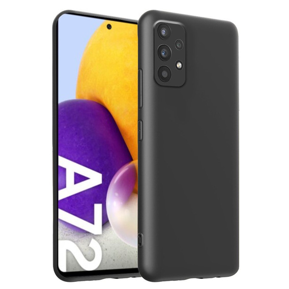 Θήκη για Samsung Galaxy A72 / A72 5G, Silicone Lite, μαύρη