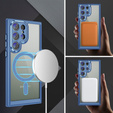 Θήκη για Samsung Galaxy S24 Ultra, ERBORD Impact Guard, MagSafe, μπλε