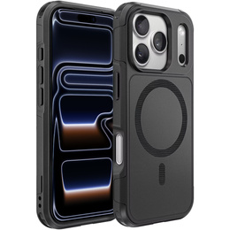 Θήκη MagForce για iPhone 17 Pro, για MagSafe, θωρακισμένη, μαύρο