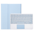 Θήκη + πληκτρολόγιο Samsung Galaxy Tab S6 Lite 2020 P610/P615 / S6 Lite 2022 10.4, Touchpad Pen Slot, μπλε
