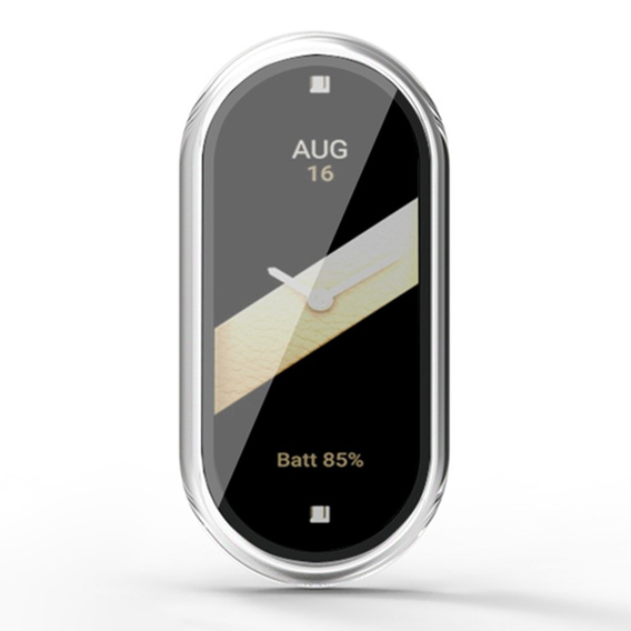 Θήκη 2σε1 + γυαλί μετριασμένο για Xiaomi Smart Band 10 / 9 / 8, μαύρη