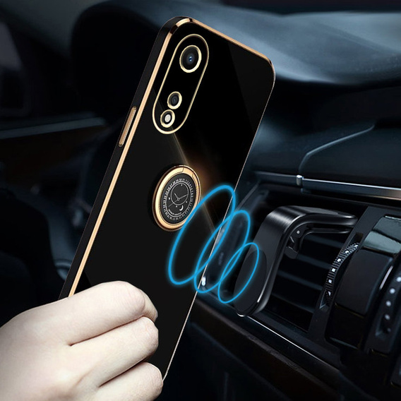 Θήκη για Oppo A78 5G, Electro Ring, μαύρη