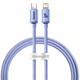 Baseus καλώδιο Crystal Shine USB-C – Lightning 1,2 m 20W για συσκευές Apple (Lightning)