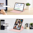 Θήκη πληκτρολογίου για iPad Pro 11" 2024 (5 gen.), Rotary 360° Leather, ροζ