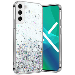 Θήκη για Samsung Galaxy S22 5G, Glittery, ασημένια