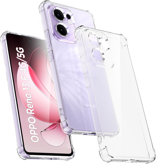 Θήκη για Oppo Reno 13F / Oppo Reno 13FS, Dropproof, διαφανής