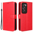Θήκη με πτερύγιο για Oppo Reno 12 Pro, Crazy Horse Wallet, κόκκινη