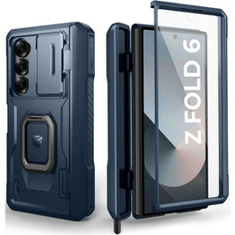 Θωρακισμένη θήκη για Samsung Galaxy Z Fold 6 5G, Dexnor Full Body S-Pen Slot, μπλε