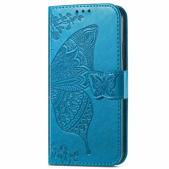 Θήκη με πτερύγιο για Honor 400 5G, Butterfly, μπλε