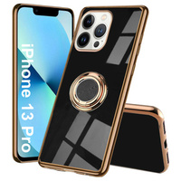 Θήκη για iPhone 13 Pro, Electro Ring, μαύρη