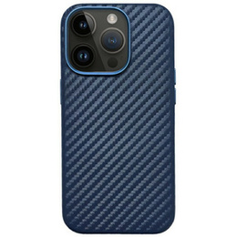 Θήκη KZDOO για iPhone 16 Pro, Carbon Fiber, μπλε