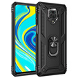 θωρακισμένη θήκη για Xiaomi Redmi Note 9S / 9 Pro, Nox Case Ring, μαύρη