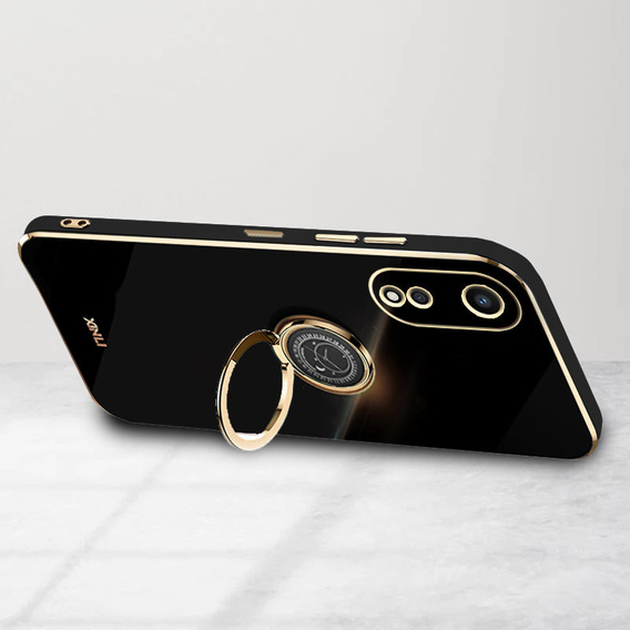 Θήκη για Oppo A78 5G, Electro Ring, μαύρη