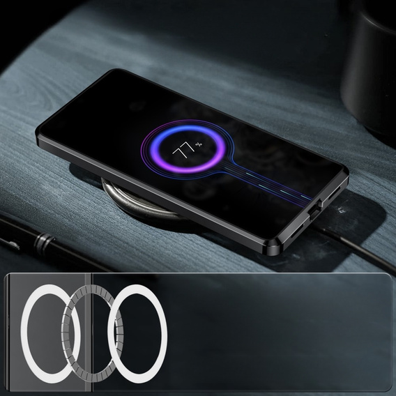 θήκη προστασίας κάμερας για το Samsung Galaxy S23 Plus, CamShield MagSafe, διαφανής / μαύρη