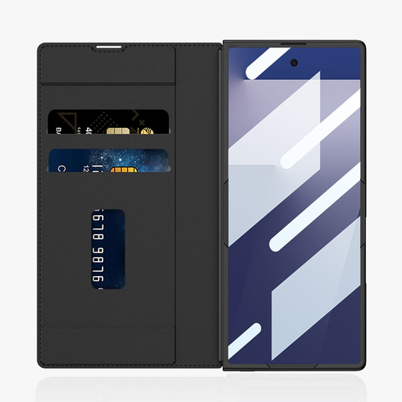 Θήκη πορτοφολιού με πτερύγιο μαύρο για Samsung Galaxy Z Fold 7 5G