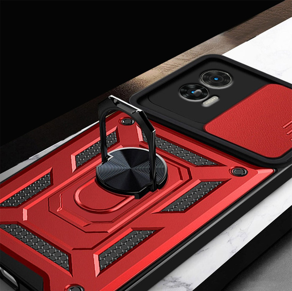 Θήκη για Motorola Edge 30 Neo 5G, CamShield Slide, κόκκινο