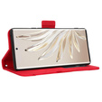 Θήκη με πτερύγιο για Honor 70 5G, Card Slot, κόκκινη