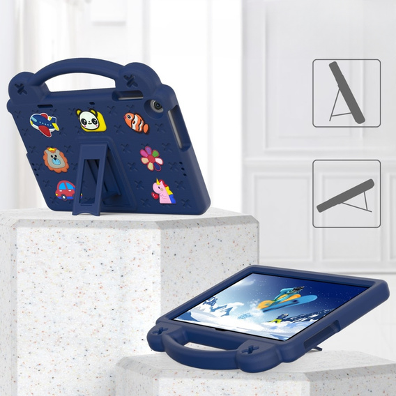 Παιδική θήκη για Lenovo Tab M10 10.1 Gen 3 TB-328FU/TB-328XU, Cute Patterns, με βάση, σκούρο μπλε