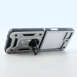 θωρακισμένη θήκη για Samsung Galaxy Z Flip5 5G, Nox Case Ring, ασημένια