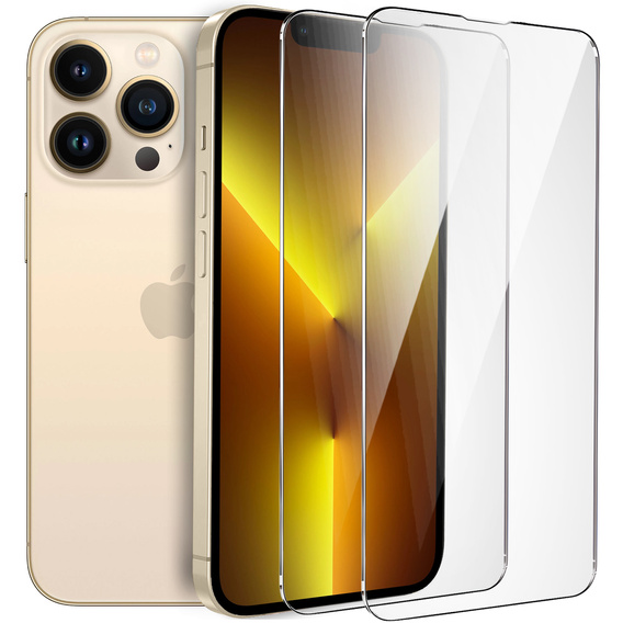 2x Μετριασμένο γυαλί για iPhone 13 Pro Max, ERBORD 9H Hard Glass στην οθόνη