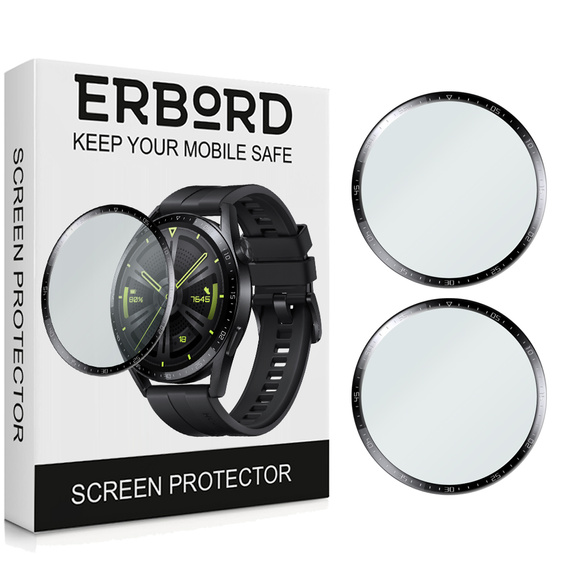 2x υβριδικό γυαλί ERBORD για Huawei Watch GT 3 46mm