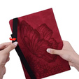 Θήκη για Lenovo Tab M9, Wallet Pen Slot, butterflies, καφέ