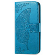 Θήκη με πτερύγιο για Motorola Moto G32, Butterfly, μπλε