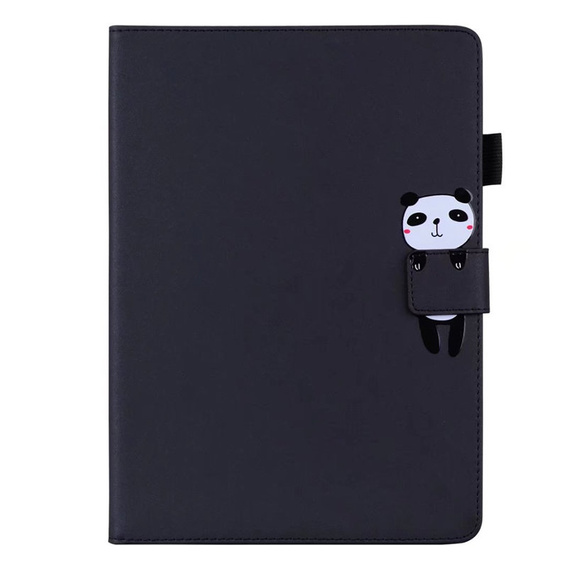 θήκη για iPad 10.2" 2021/2020/2019 (9/8/7 gen.), με πτερύγιο, animal, μαύρη