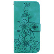 Θήκη με πτερύγιο για Oppo A60, Lily Flower, πράσινη