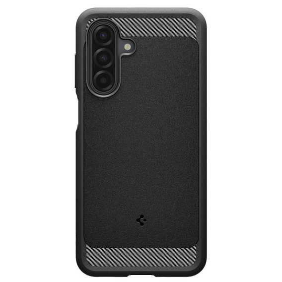 θήκη Spigen για Samsung Galaxy A16 4G/ 5G, Rugged Armor MagSafe, μαύρη + μετριασμένο γυαλί 9H