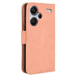 Θήκη με πτερύγιο για Xiaomi Redmi Note 13 Pro+, Card Slot, ροζ