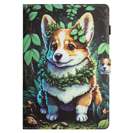 Θήκη για Samsung Galaxy Tab A9 X110 / X115, corgi dog