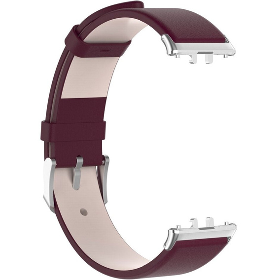 Δερμάτινο λουράκι για Samsung Galaxy Fit 3, μπορντό