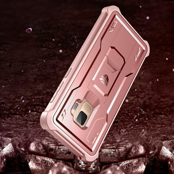 Θωρακισμένη θήκη για Samsung Galaxy S9, Dexnor Full Body, ροζ