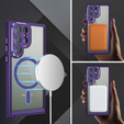 Θήκη για Samsung Galaxy S24 Ultra, ERBORD Impact Guard, MagSafe, σκούρο μωβ