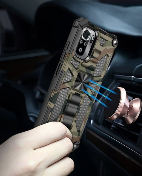 Θήκη για Xiaomi Redmi Note 10/ 10S, Armor Kickstand, πράσινη