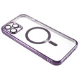 Θήκη για iPhone 12 Pro, Electro MagSafe, μωβ + Γυαλί για την οθόνη