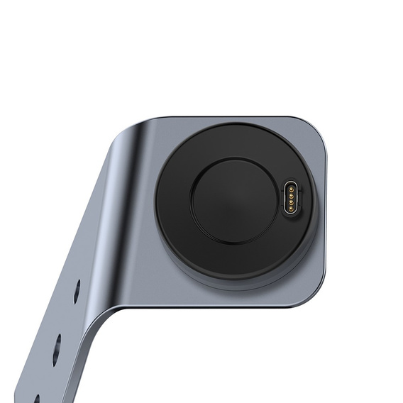 Σταθμός σύνδεσης USB αλουμινίου για Garmin Fenix 7/7S/7X/6/6X/6S, γκρι